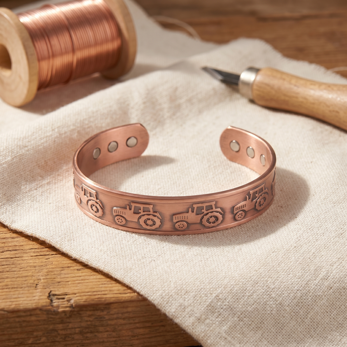 Koperen armband Heuvel