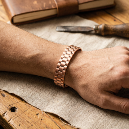 Koperen herenarmband Erts