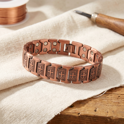 Koperen herenarmband Storm