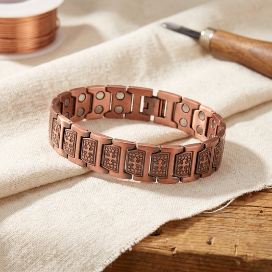 Koperen herenarmband Storm