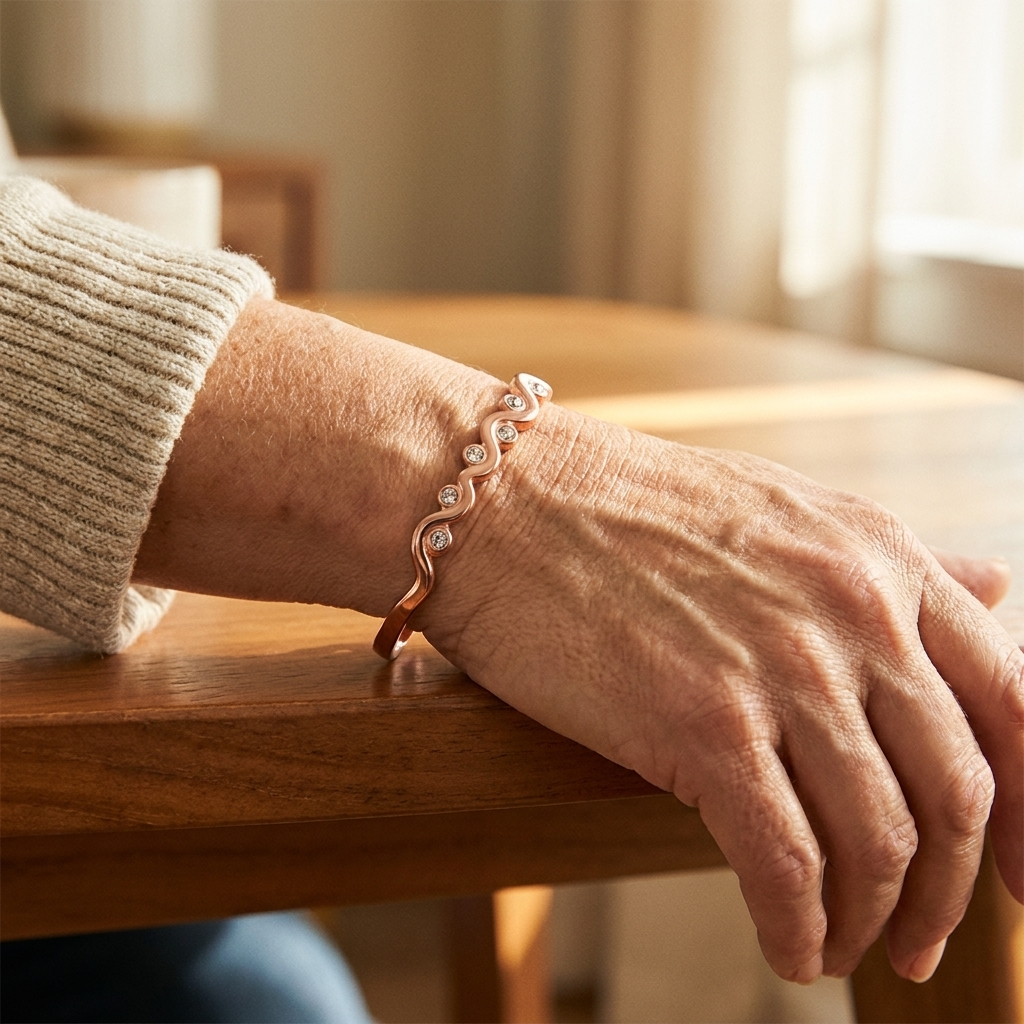 Koperen armband Leeuwerik