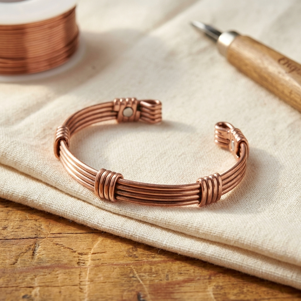 Koperen armband Herfst