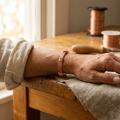 Koperen armband Herfst