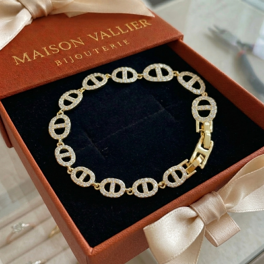 Armband Isaline Marina in wit goud