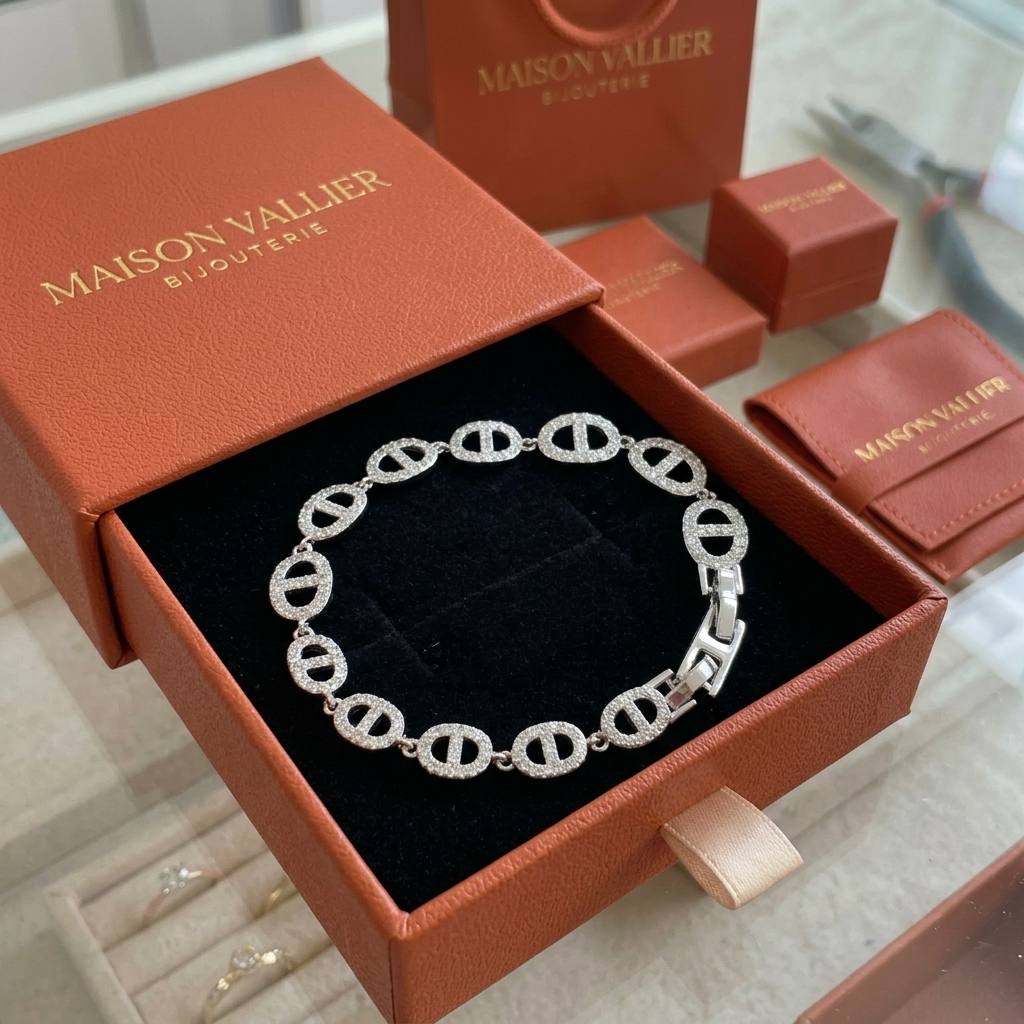 Armband Isaline Marina in wit goud