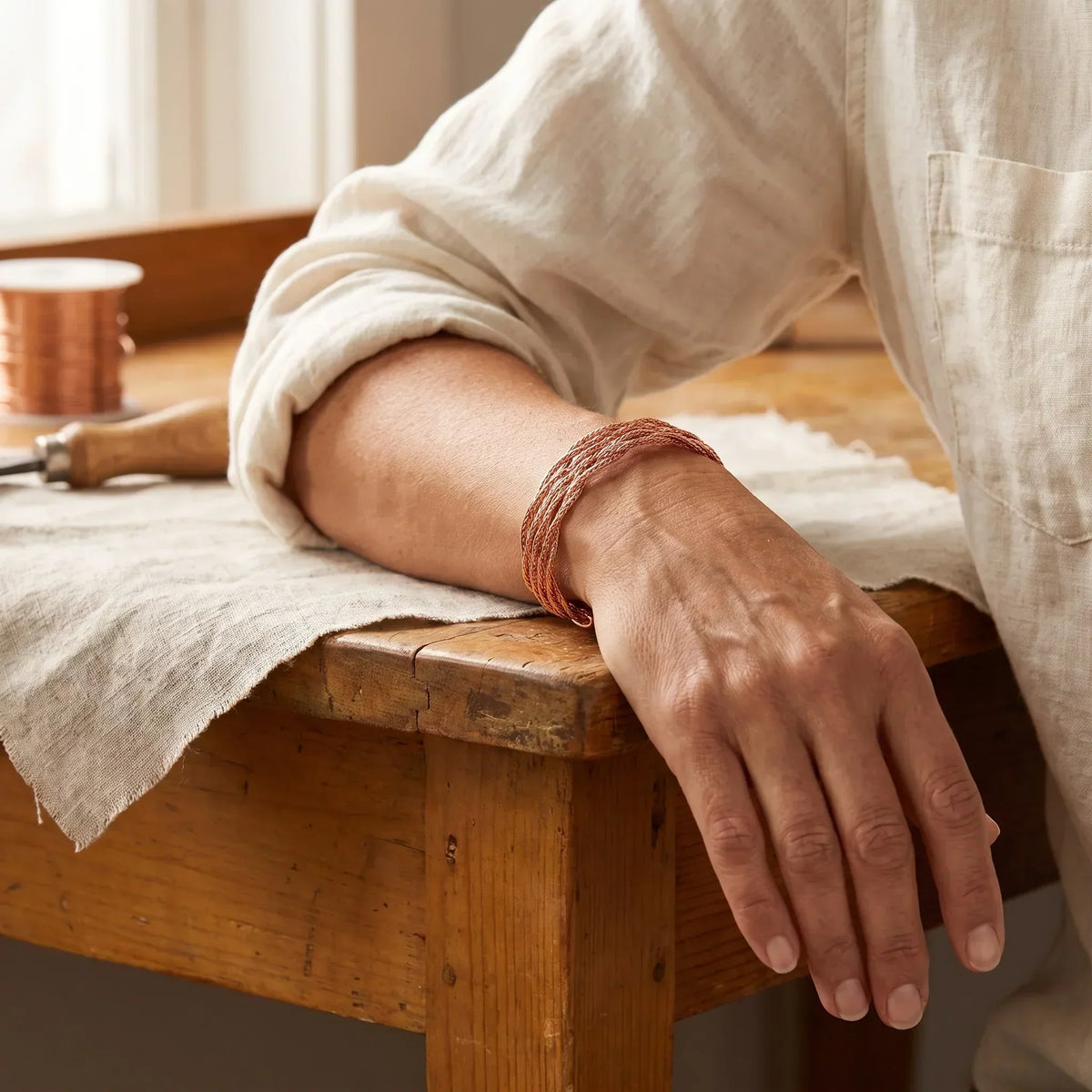 Koperen armband Eland