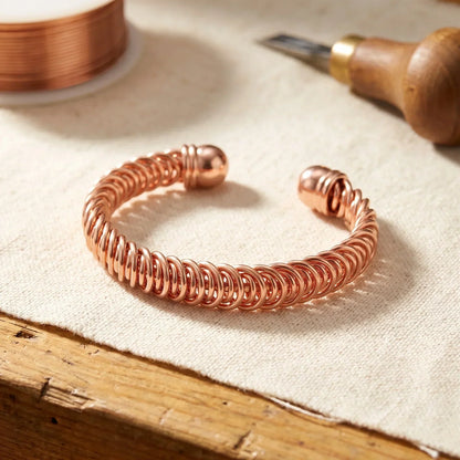 Koperen armband Windvlaag