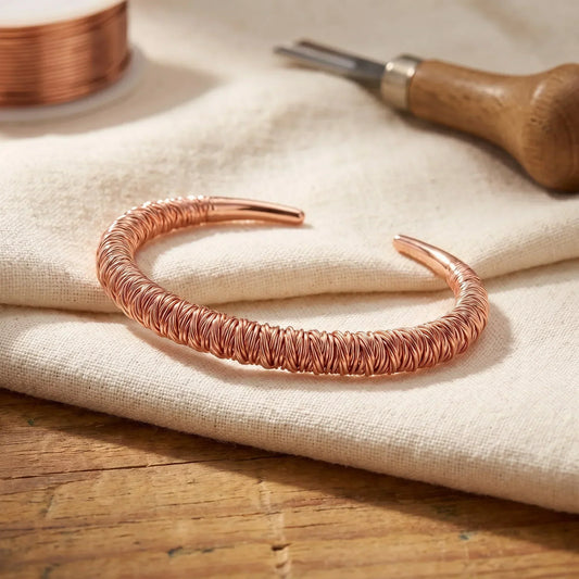 Koperen armband Fjord