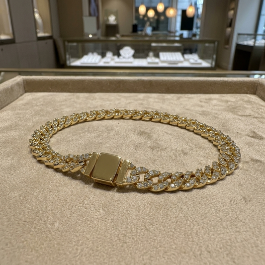 Brede Cubaanse armband | Goud